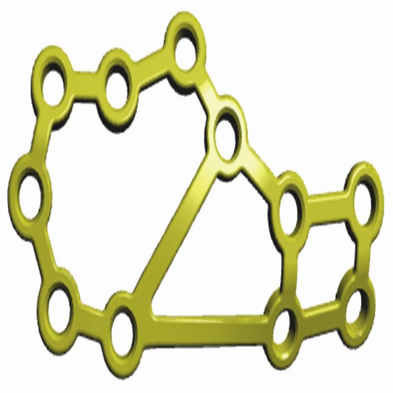 SMPL - П'яткова пластина II, права, з кутовою стабільністю, титан